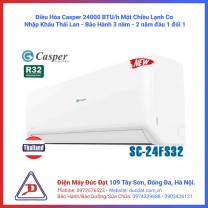 Điều hòa Casper 1 chiều 24000BTU SC-24FS32 2021